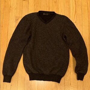 Ag Adriano Goldschmied Dark Gray V-Neck Sweater